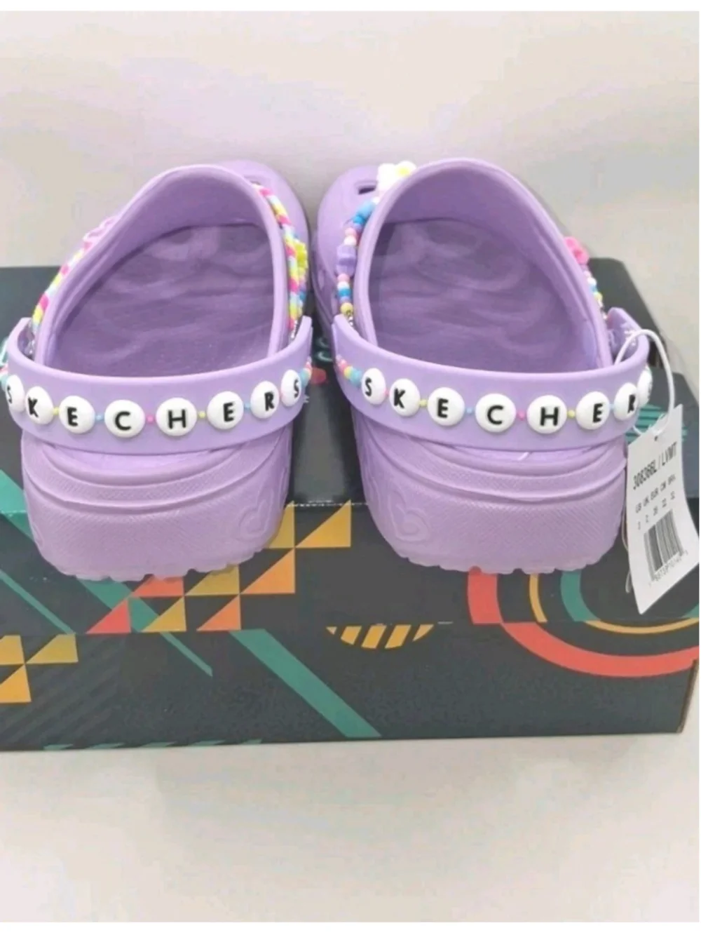 skechers foamies girls Size 3 Charming Friends Color Lavender NIB